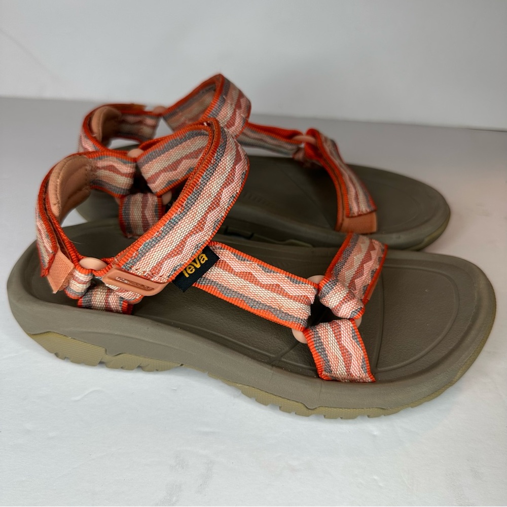 Teva Hurricane XLT2 Strap-On Sandals Orange/Pink Women Size 5 - Picture 2 of 10
